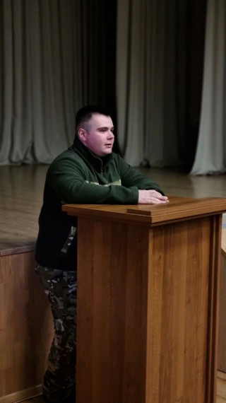 Встреча с нашим выпускником, участником СВО Литвиновым Александром.